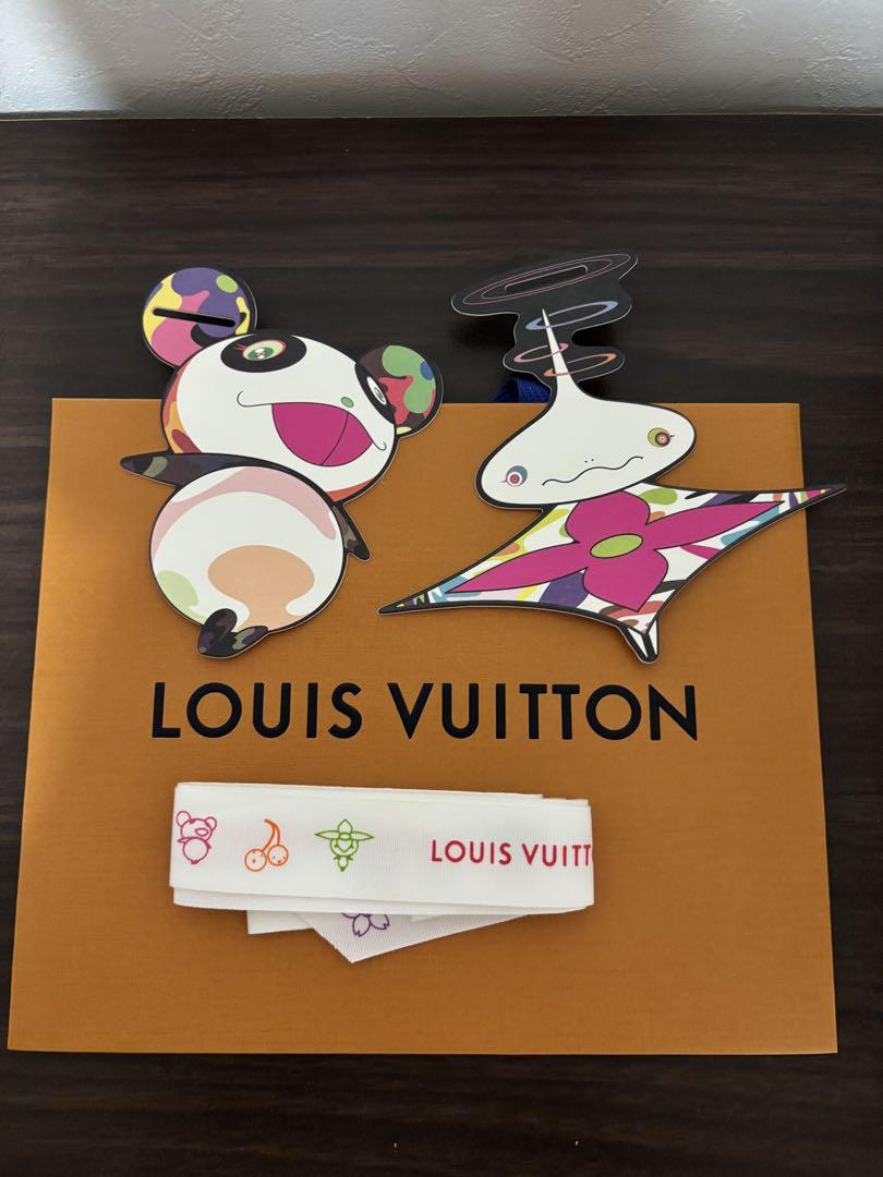 ルイヴィトン × 村上隆 フラワーウォーク,ショッパー、リボン LOUIS VUITTON - 新品未使用☆ルイヴィトン 村上隆 ショッパー袋