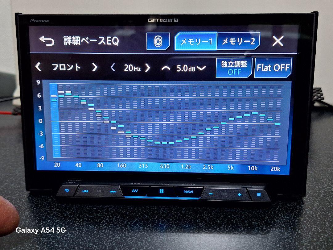 Pioneer CYBERNAVI AVIC-CL902　8インチ画面