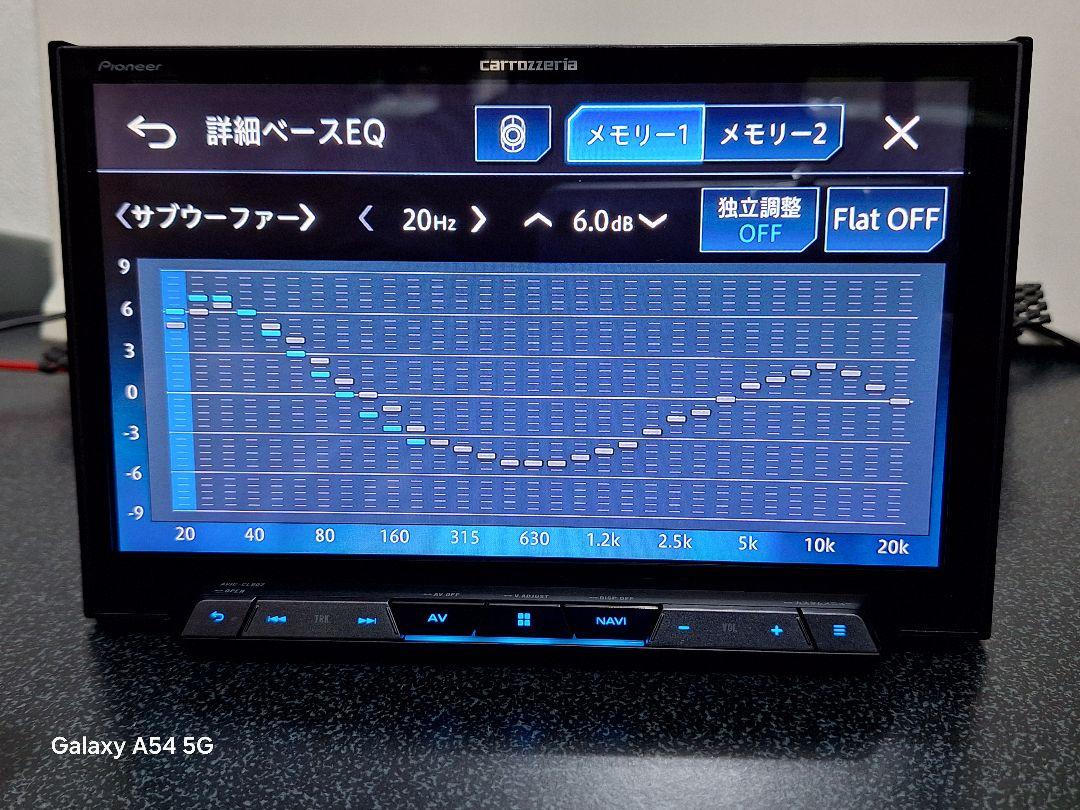 Pioneer CYBERNAVI AVIC-CL902　8インチ画面