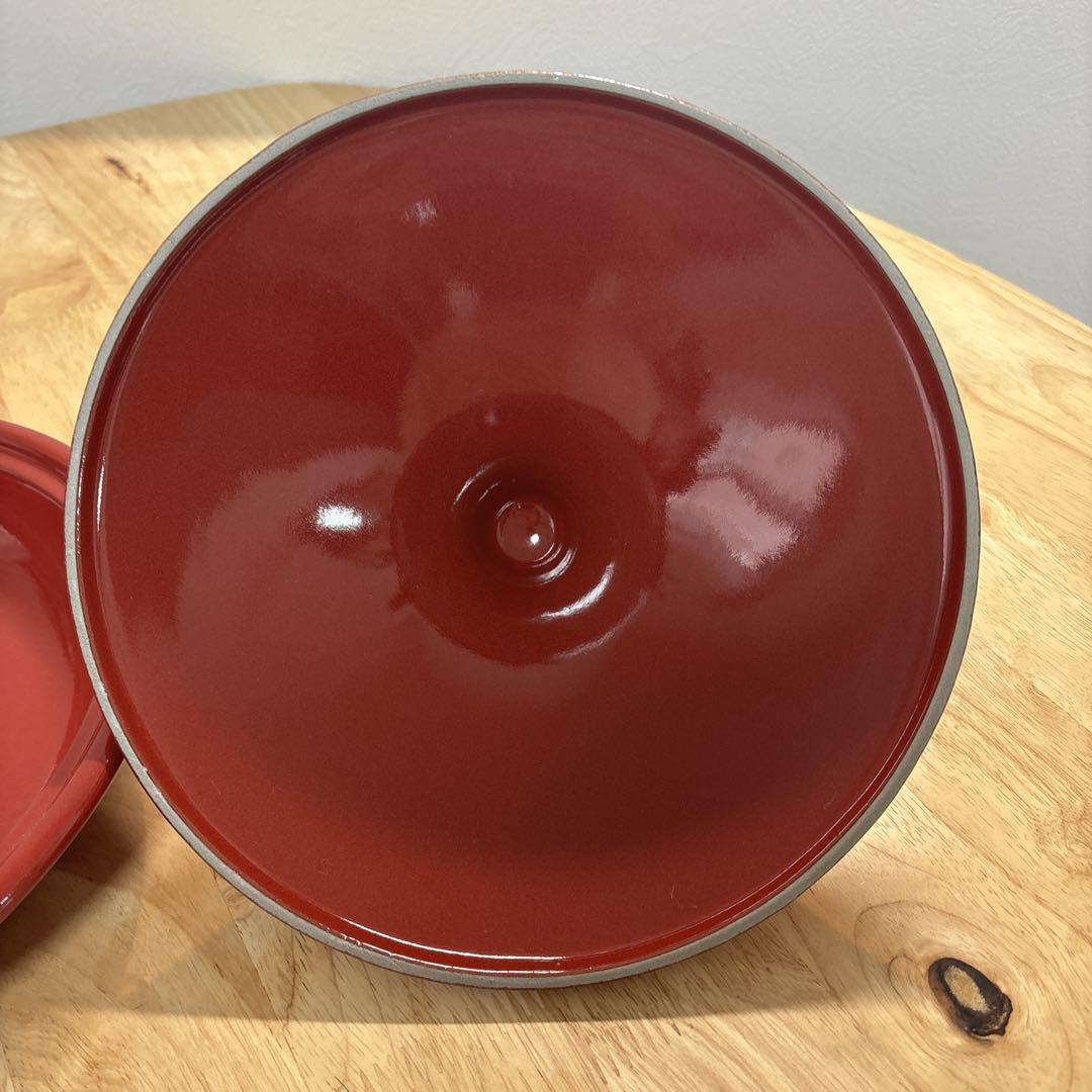 【新品・未使用】Emile Henry エミールアンリ タジン鍋 赤 レッド M
