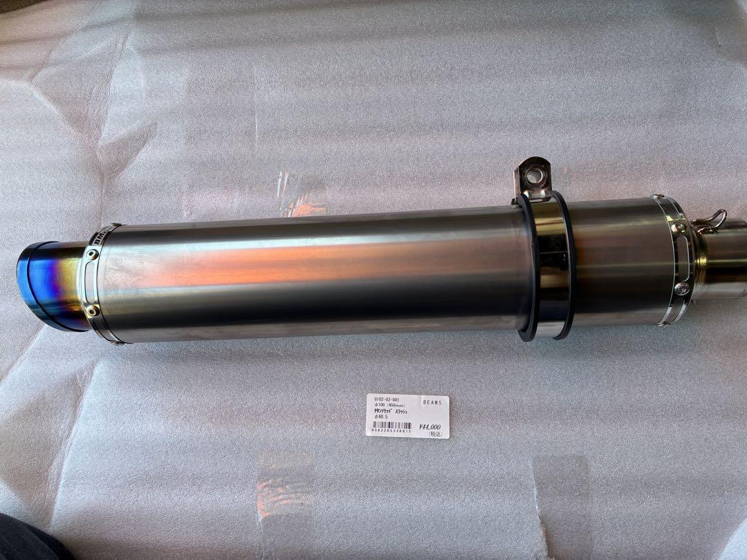 BEAMS チタン スリッド サイレンサー φ100 (450mm)