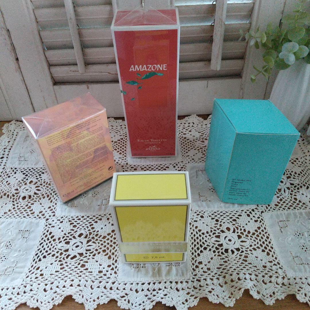 未開封ディスプレイ用【ブランド香水瓶】HERMES他 計４点SET