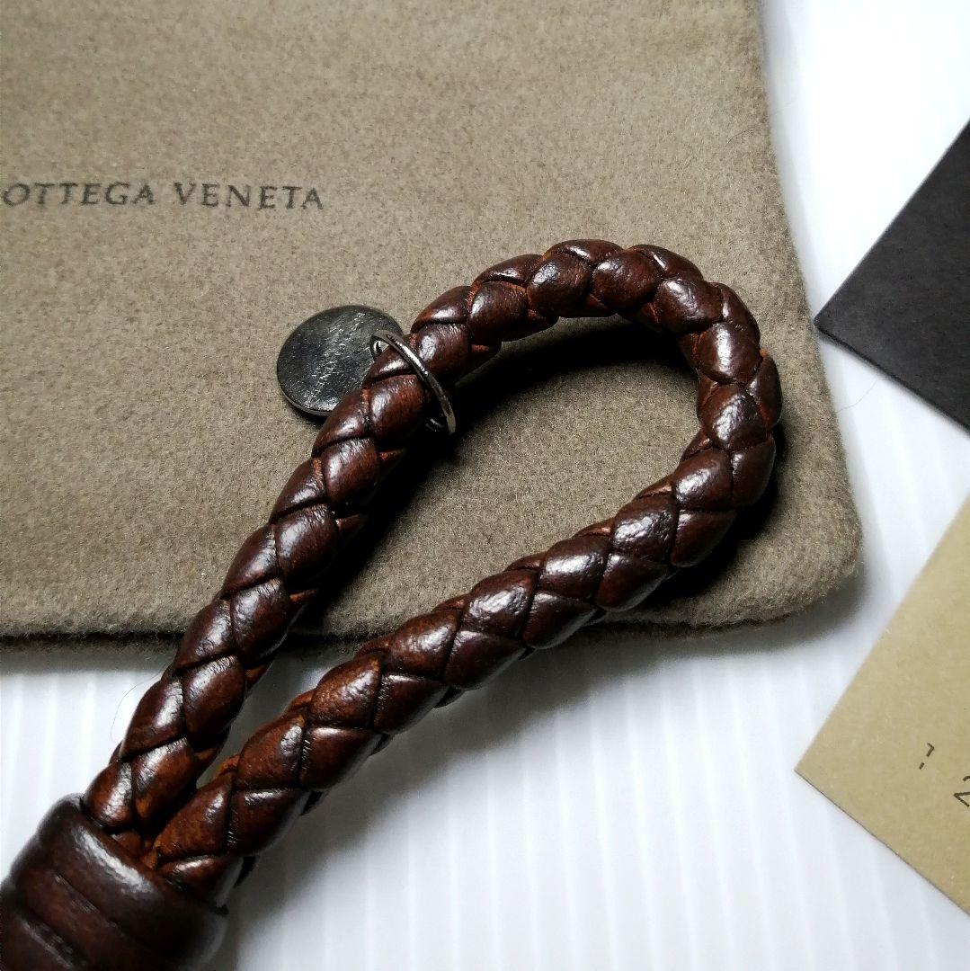 ★BOTTEGA VENETA★キーリング キーホルダー キャメルブラウン 本革