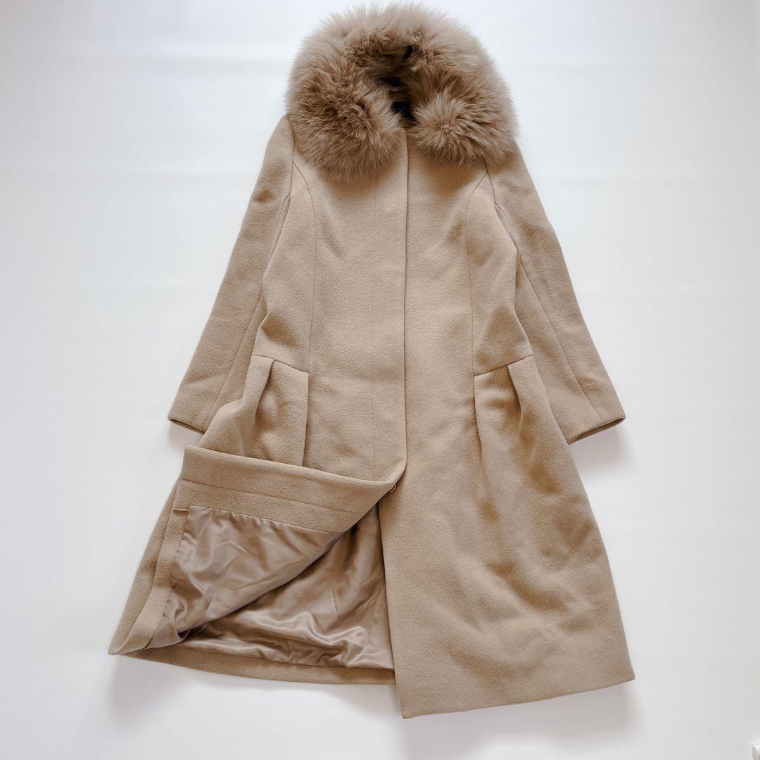 JILLSTUART アリスコート フォクスファー ノー キャメルM JILL STUART