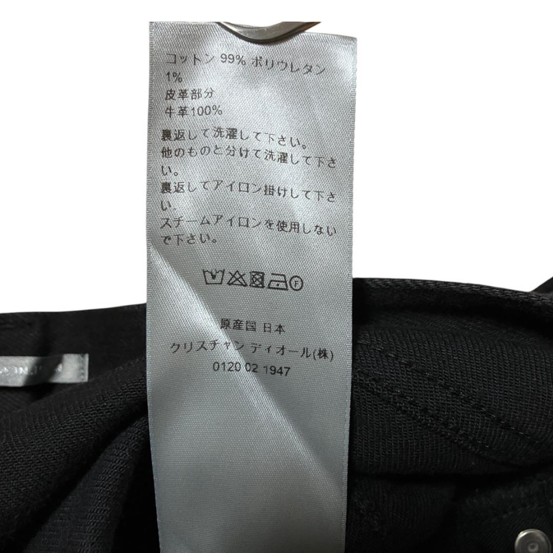 Dior HOMME 刺繡 デニムパンツ ブラック　日本製　ボタンフライ　30