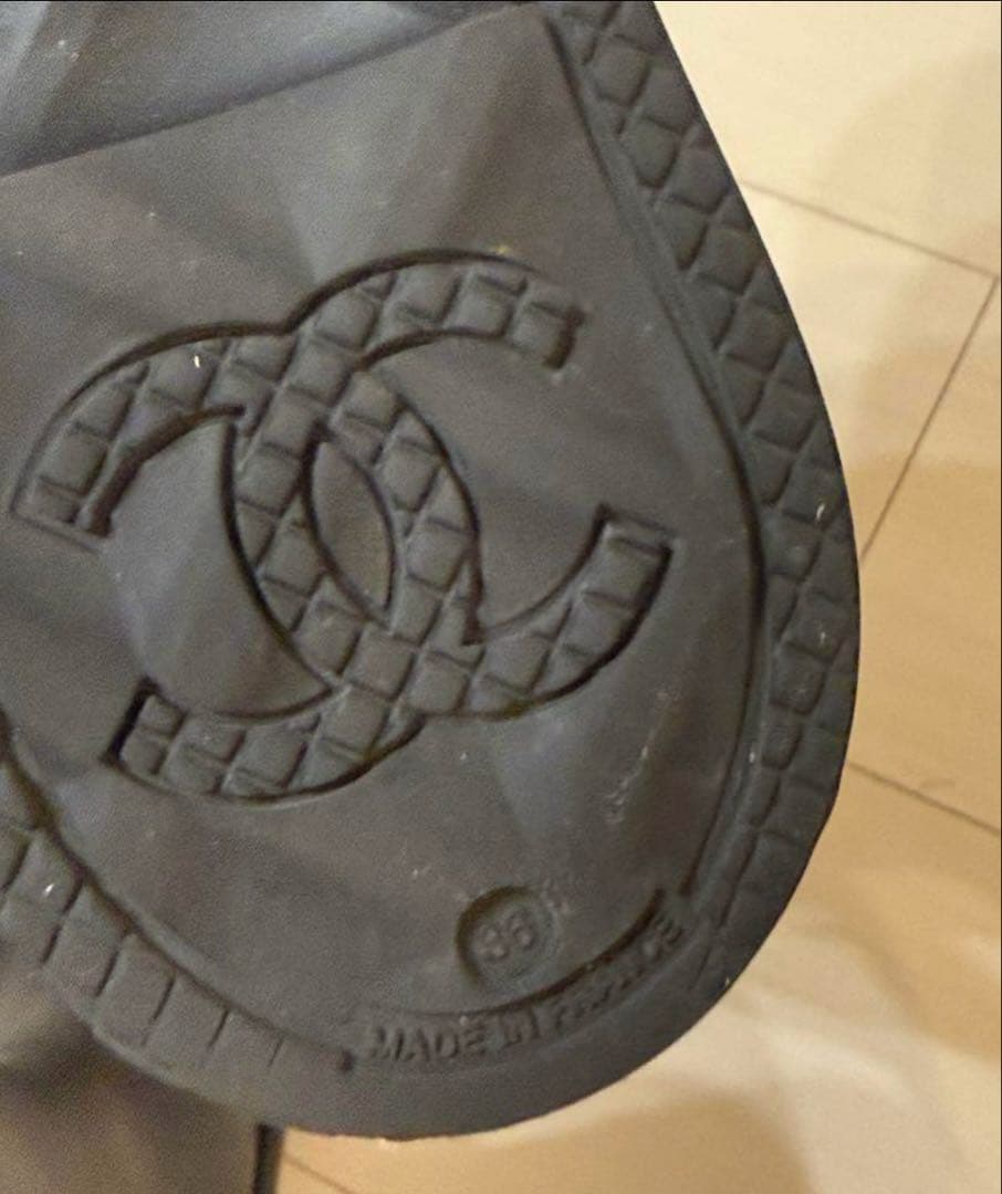 レインブーツ ブラック