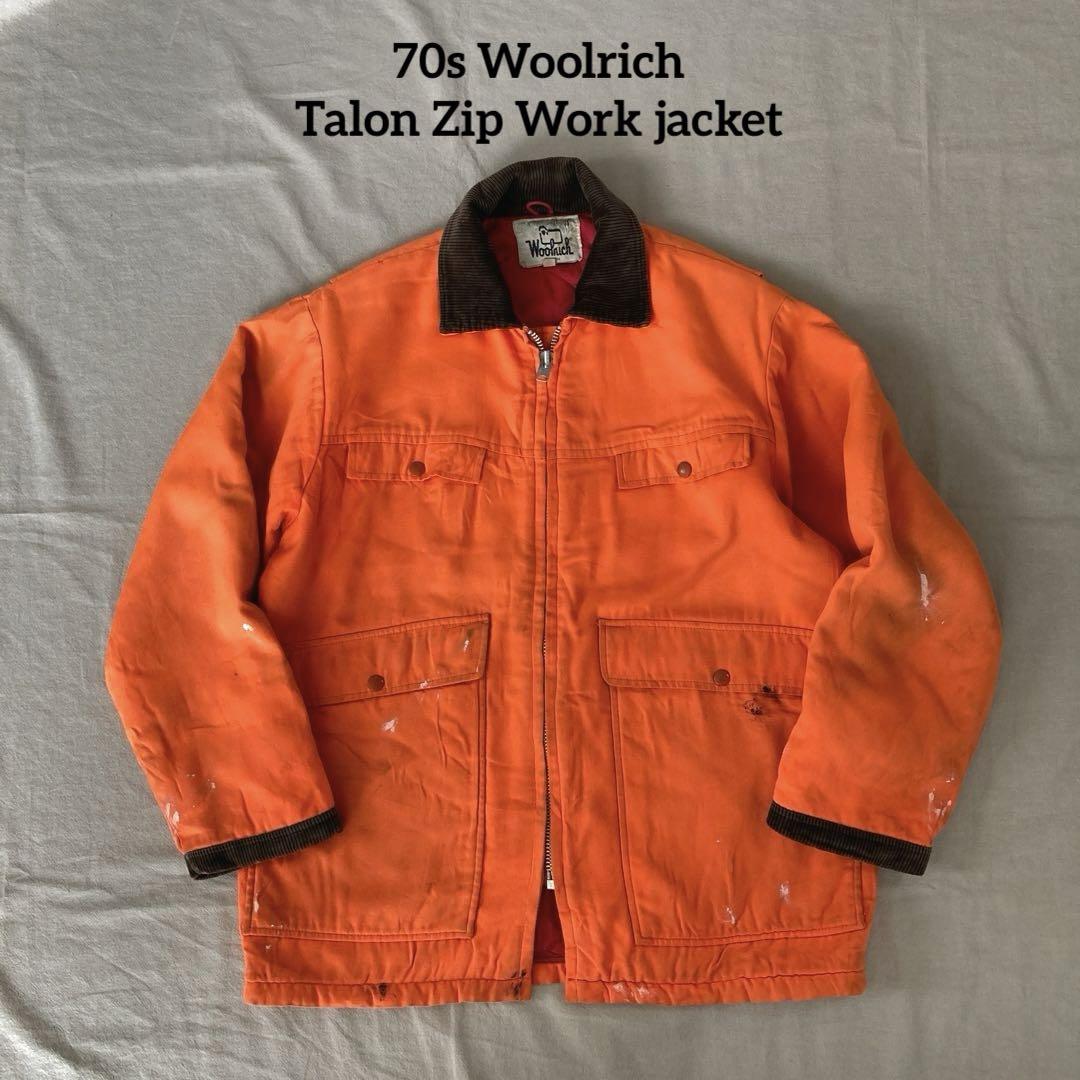 カバーオール 70s Woolrich Talon Zip Work jacket