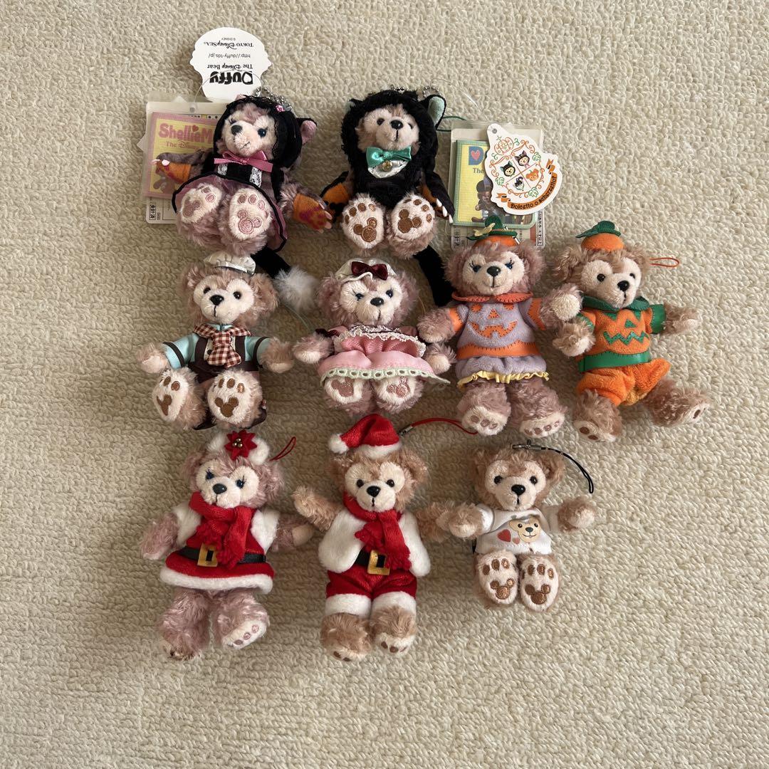 ダッフィーシェリーメイ ぬいぐるみ キーホルダーまとめ売り ダッフィー&シェリーメイ ぬいぐるみキーホルダー まとめ売り