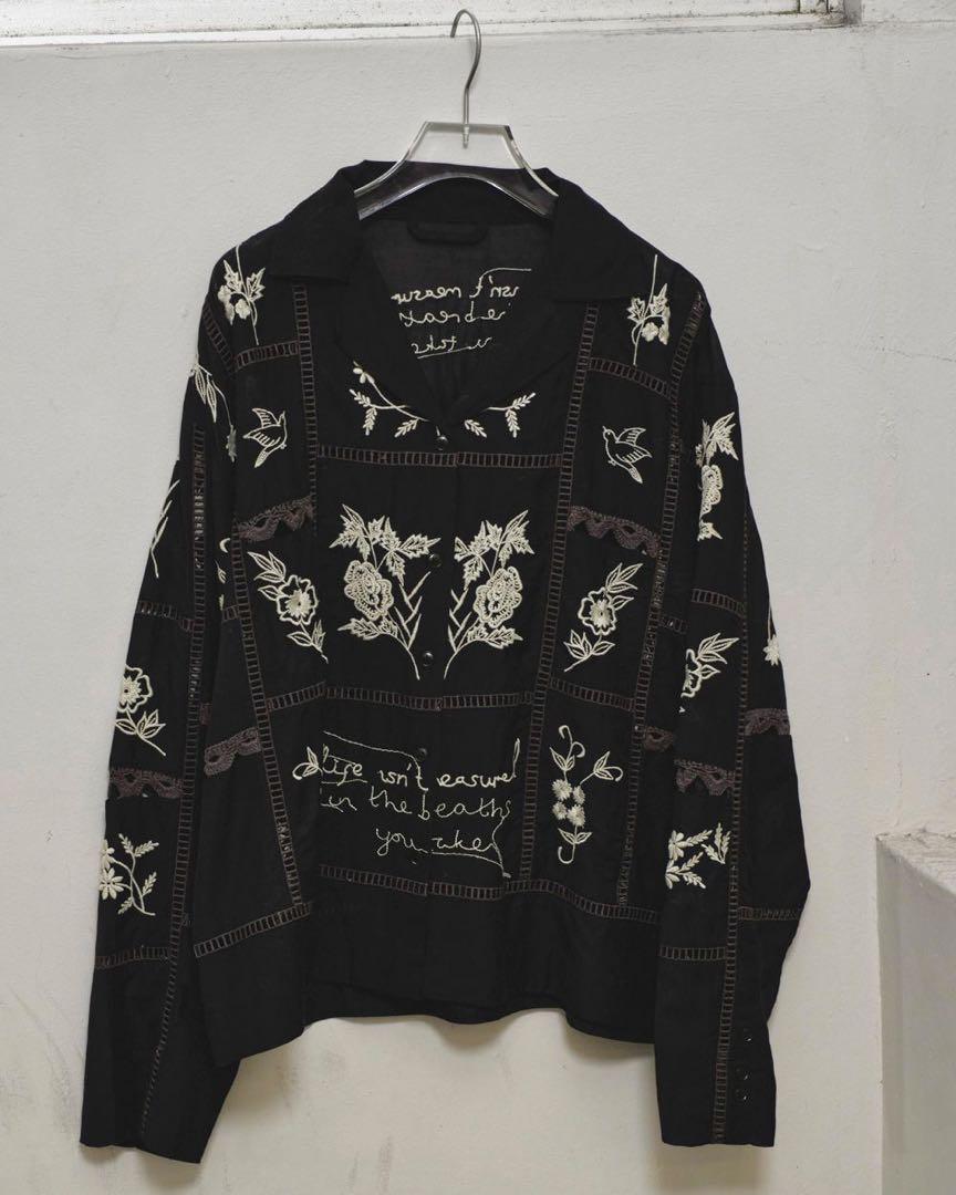 TODAYFUL Embroidery Patchwork Shirts タグ付