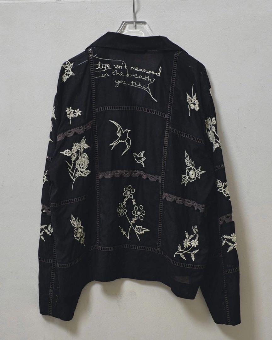 TODAYFUL Embroidery Patchwork Shirts タグ付