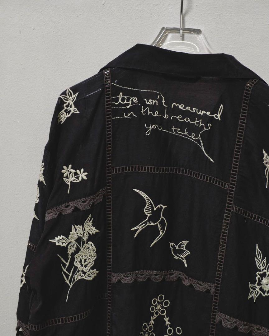 TODAYFUL Embroidery Patchwork Shirts タグ付