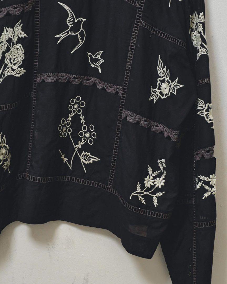 TODAYFUL Embroidery Patchwork Shirts タグ付