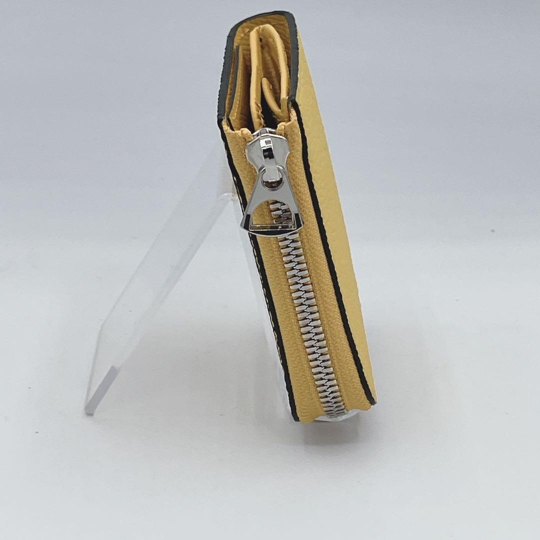 新品未使用 itti イッチ 財布 イエロー レザー ジップ 黄色 革