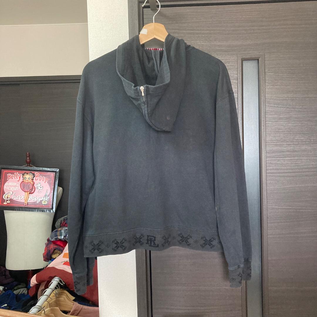 90s RALPH LAUREN POLO SPORT フルジップパーカー 黒