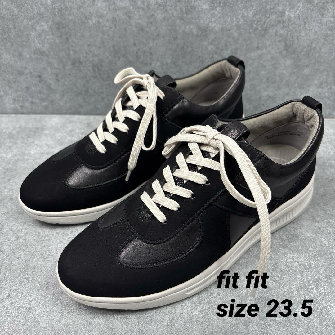 割引発見 美品✨fit fit フィットフィット 2wayライトスニーカー 23.5 黒 靴