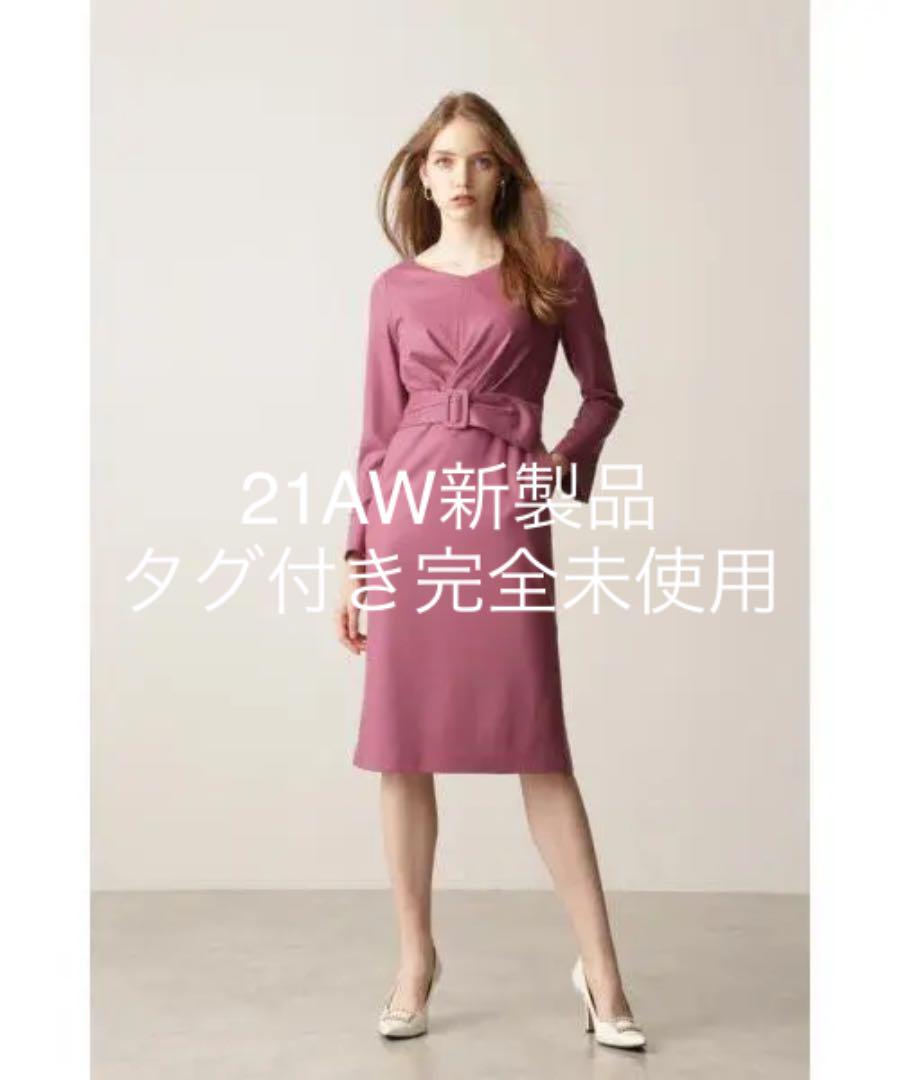 レッド系,M【税込】 《新品未使用》Prima Scherrer リボン ワッフルOP 即納在庫有 リボン Scherrer 《新品未使用》Prima ワッフルOP ピンク 38 ひざ丈ワンピース