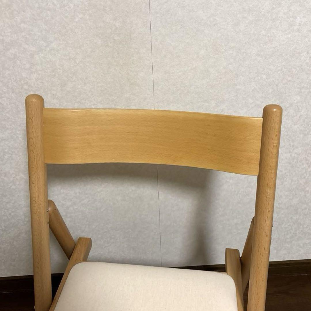 美品】無印良品 折りたたみ椅子 チェア ナチュラル 廃盤 - メルカリ