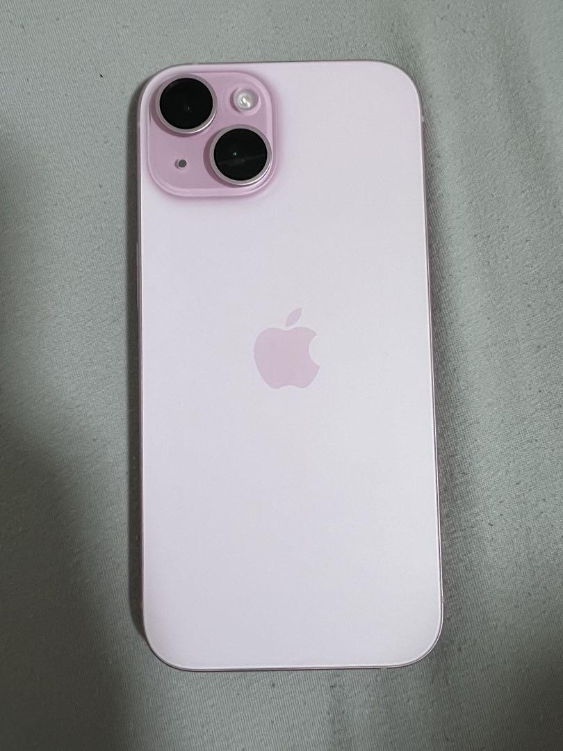 iPhone 15 256GB ピンク SIMフリー 保護フィルム ケース付