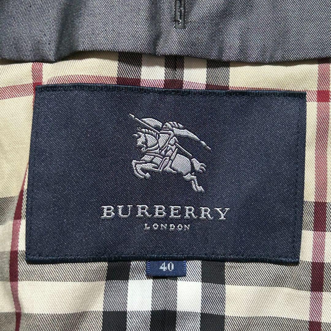 極美品　Burberry ロンドン　トレンチコート　グレー　メンズ　L