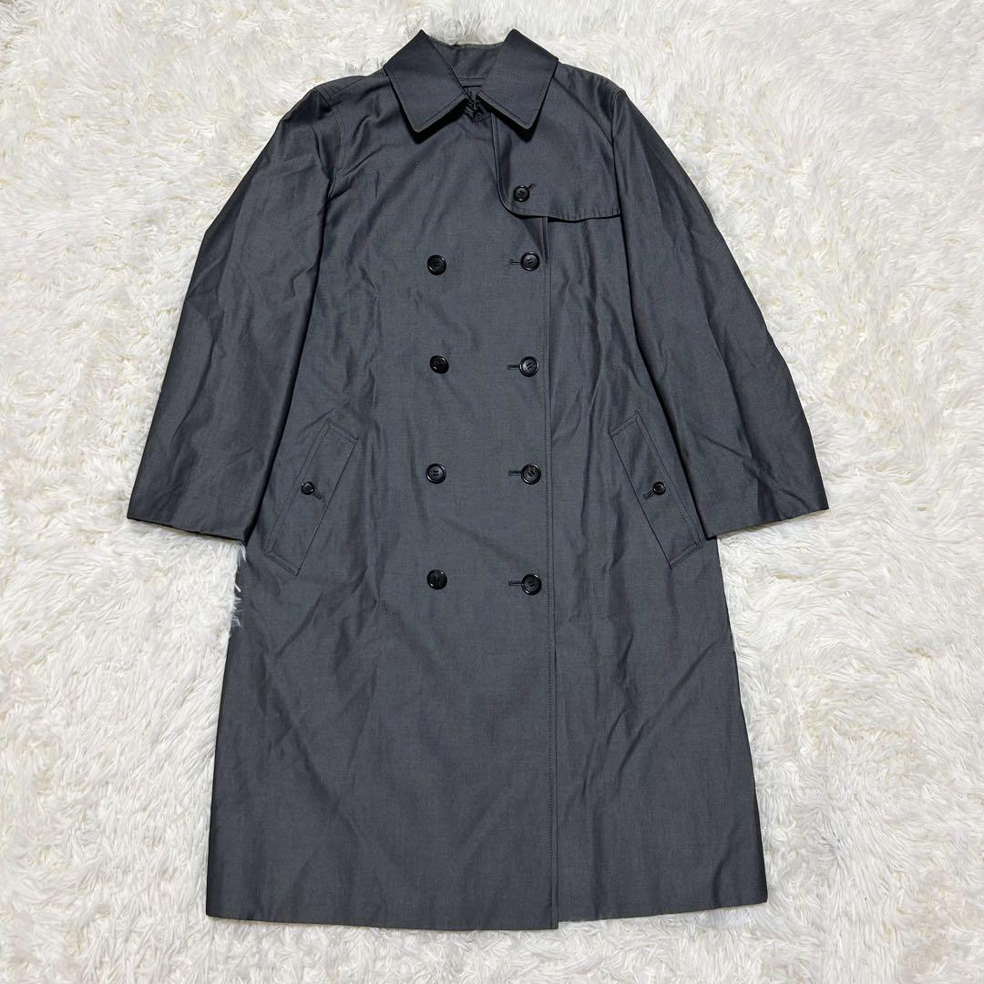極美品　Burberry ロンドン　トレンチコート　グレー　メンズ　L