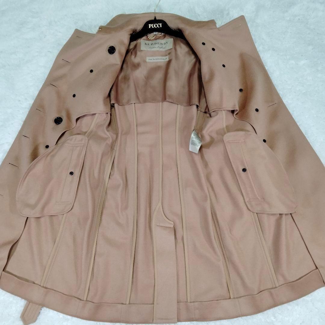 【美品】バーバリー　サンドリンガム　カシミヤ100％　トレンチコート　XLサイズ