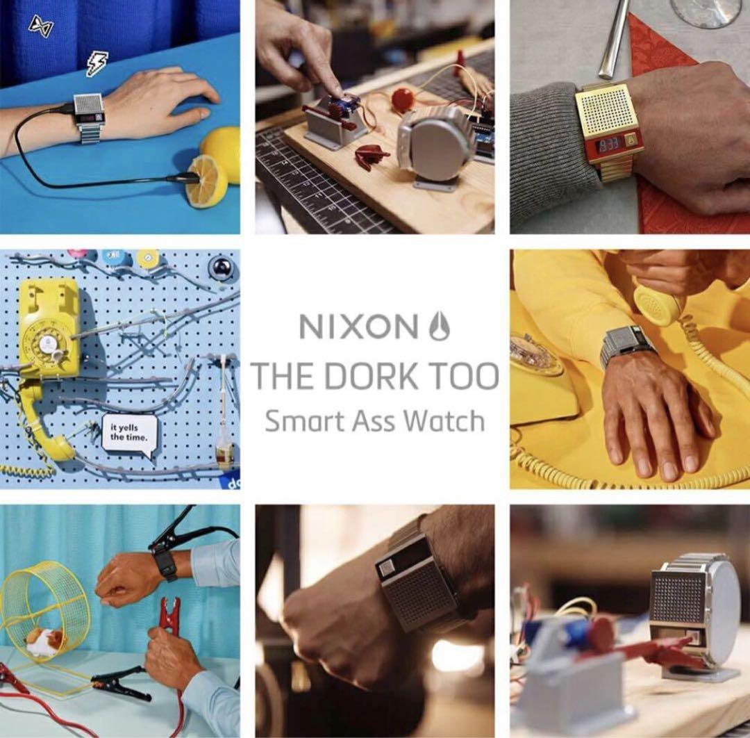 【新品】Nixon Dork Too ユニセックス シルバー デジタル時計