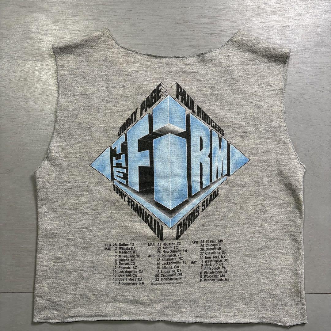 80's vintage タンクトップ　スウェット　THE FIRM カットオフ