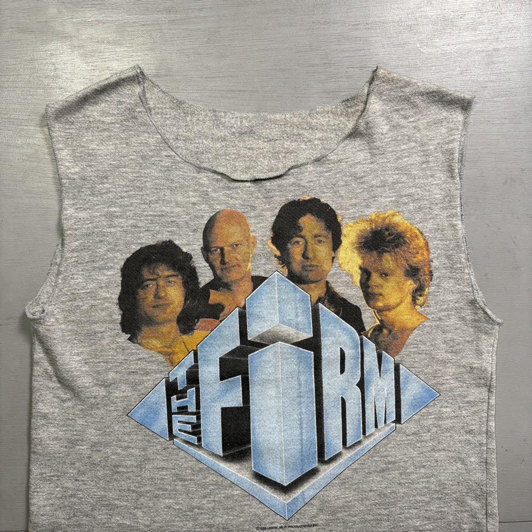 80's vintage タンクトップ　スウェット　THE FIRM カットオフ