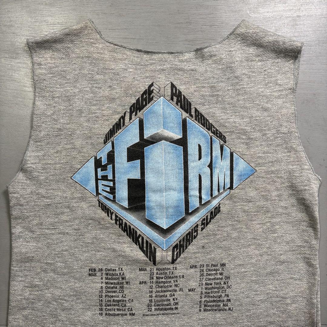 80's vintage タンクトップ　スウェット　THE FIRM カットオフ