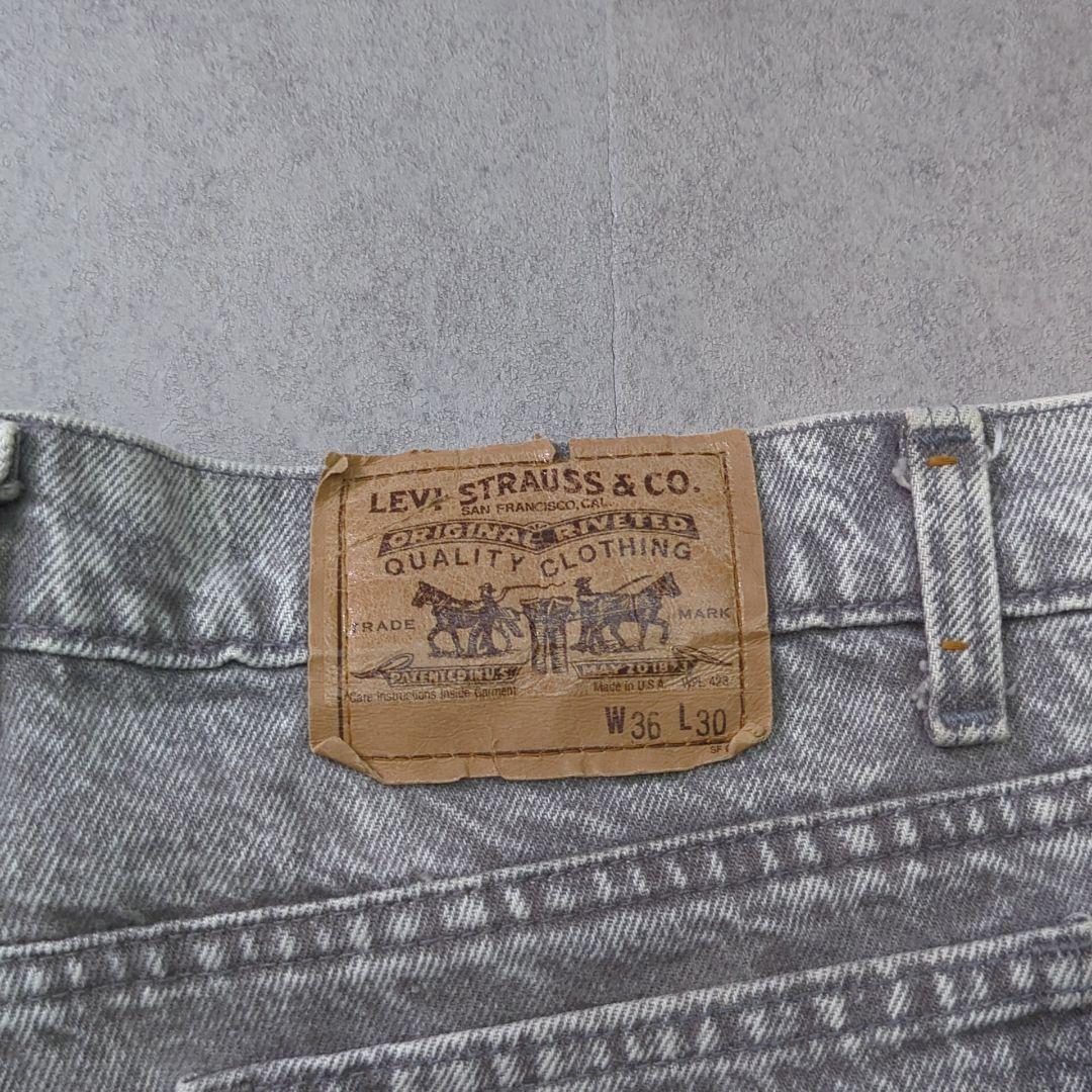 USA製 80s 1989年 Levis 550 ケミカル ブラック W36 USA製 80s 1989年 Levis 550 ケミカル ブラック W36