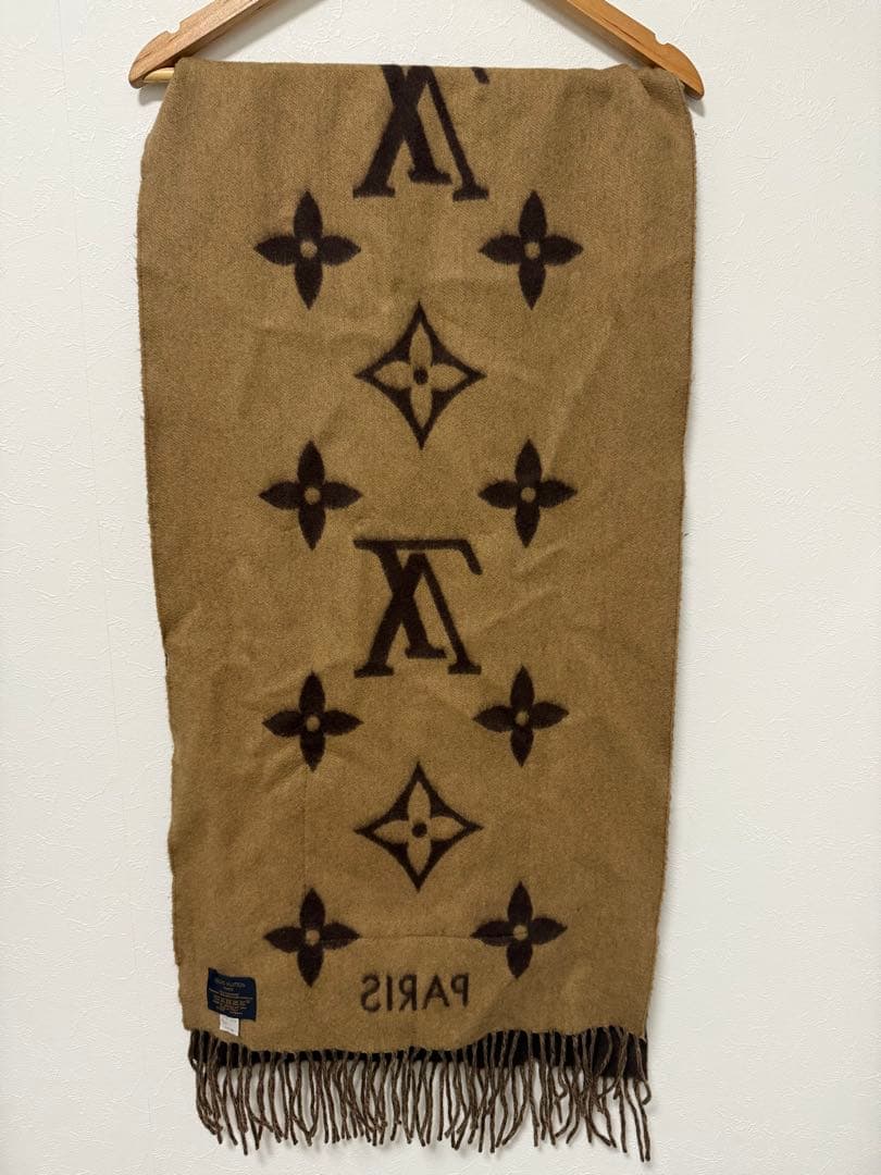 【LOUIS VUITTON 】マフラー カシミヤ ミンク ストール 【LOUIS VUITTON 】マフラー カシミヤ ミンク ストール