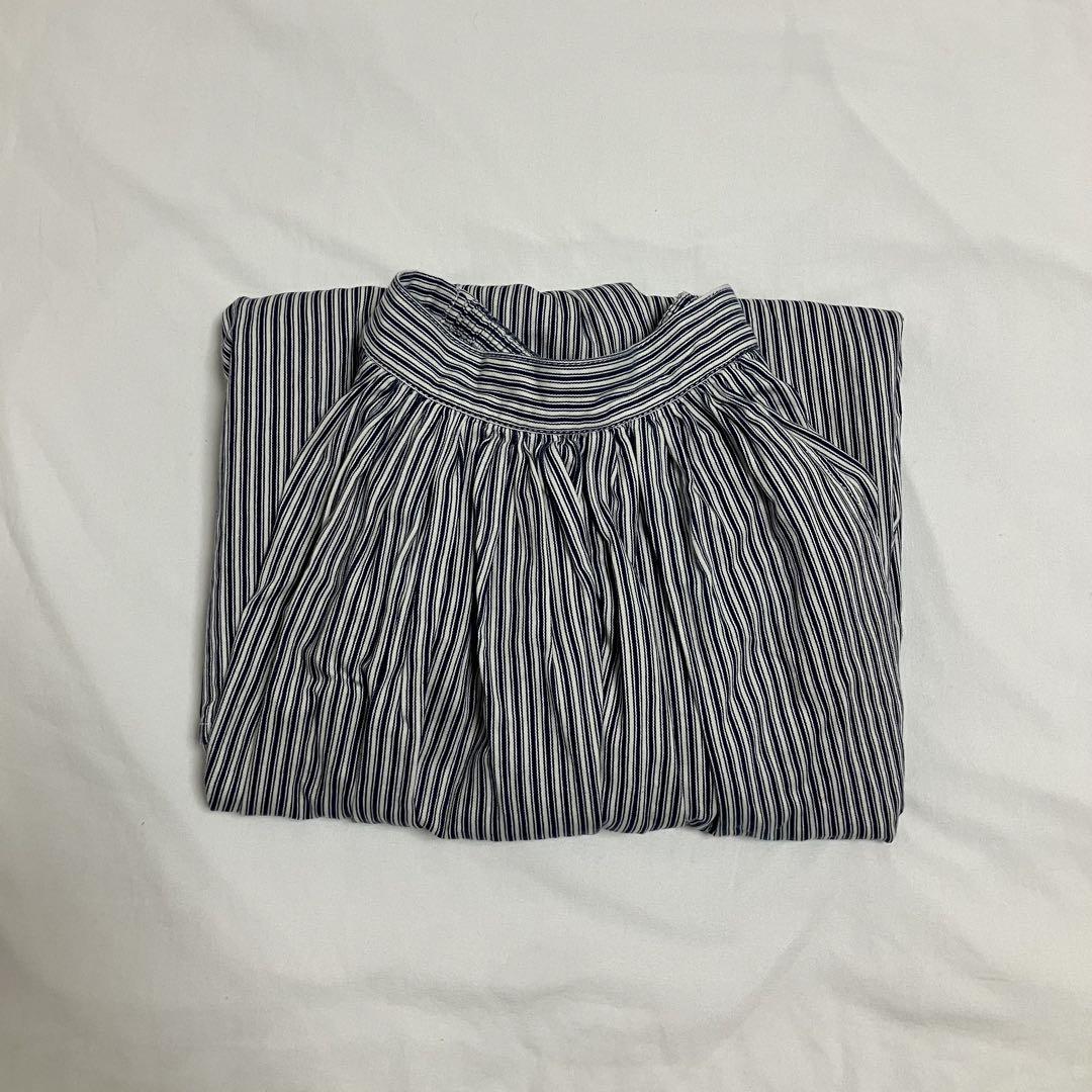BEAMS BOY / ワーク ストライプ サーキュラー スカート ①