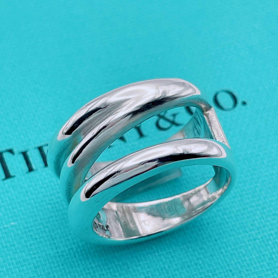 Tiffany & Co. リング　ダイアゴナル　指輪　シルバー　10号