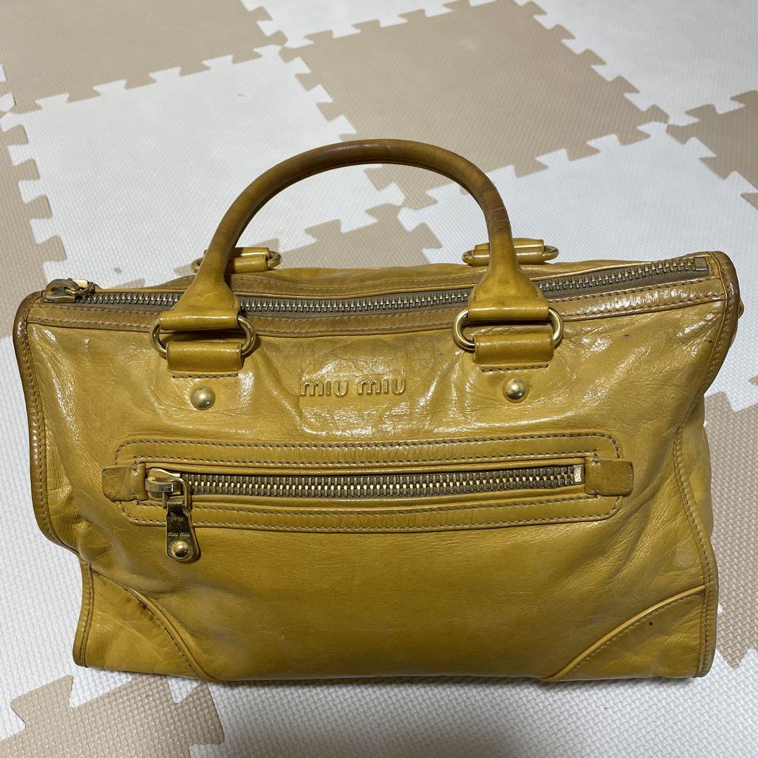 miu miu イエロー バッグ