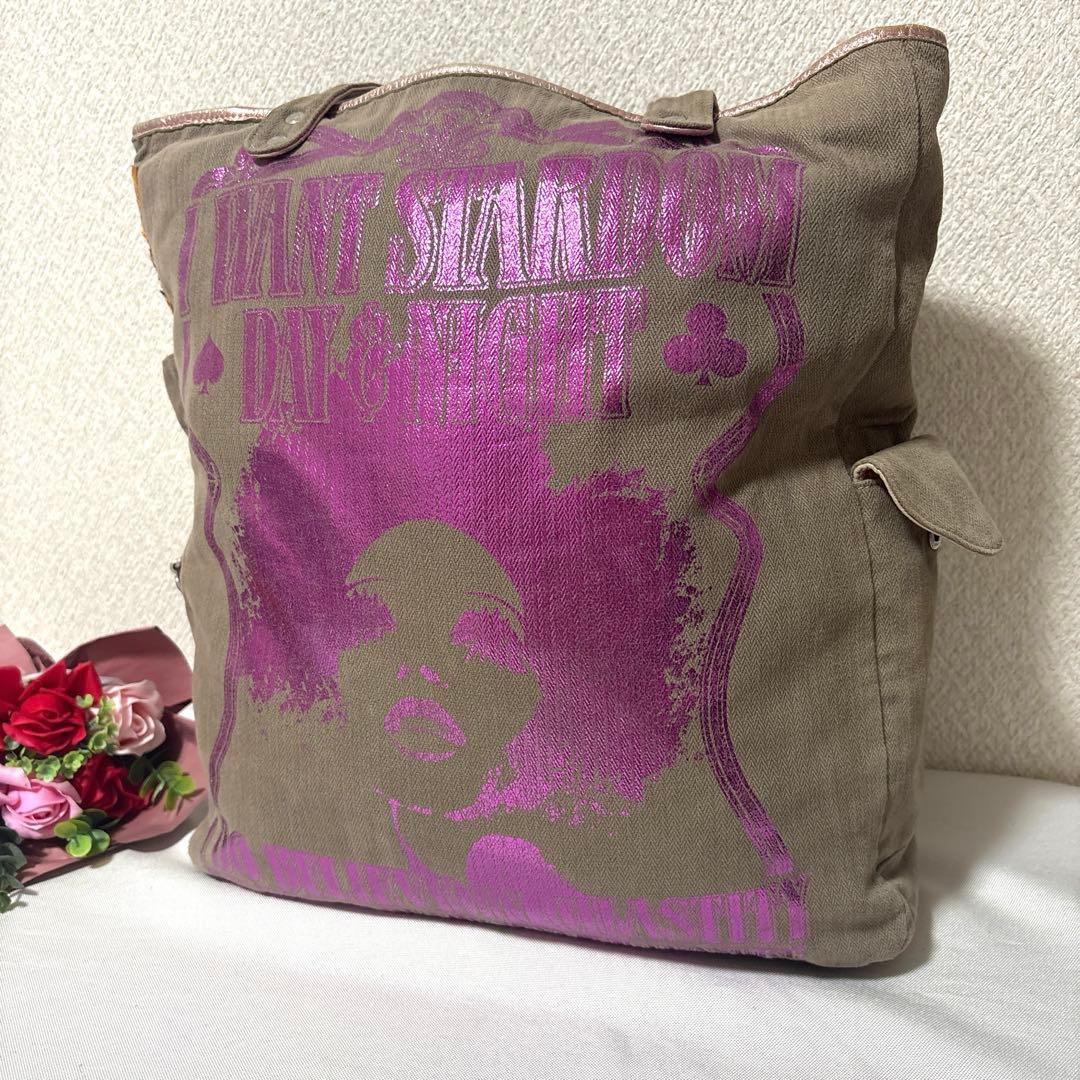 激レア D&G ドルチェアンドガッパーナ スタッズ チェーン トート y2k