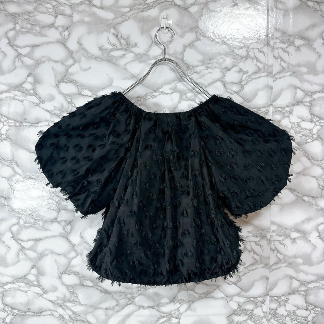sam 838【美品】ROPEアダムエロぺジャガードオフショルブラウス sam 様専用838【美品】ROPEアダムエロぺジャガードオフショル