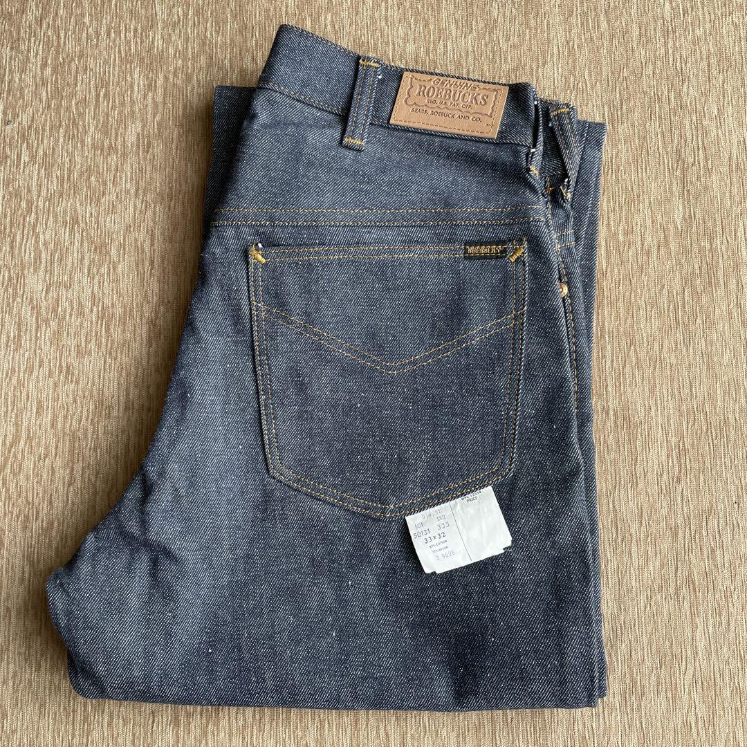 9300円 超高品質で人気の 70s デッドストック sears roebucks デニムパンツ ビンテージ