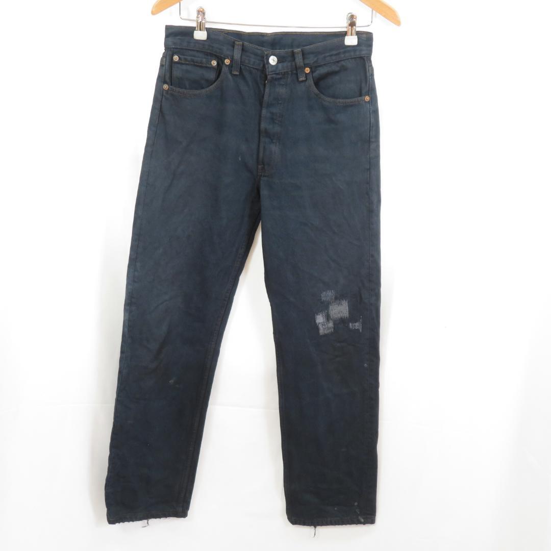 80s Levi´s USA製 501 後染めブラック デニムパンツ ジーンズ