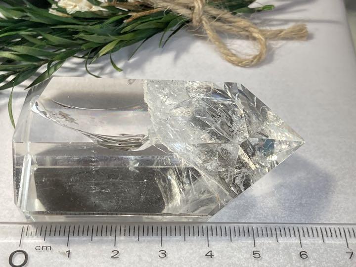 レインボークォーツ✨万華鏡 クリスタル 水晶 ポイント 割引