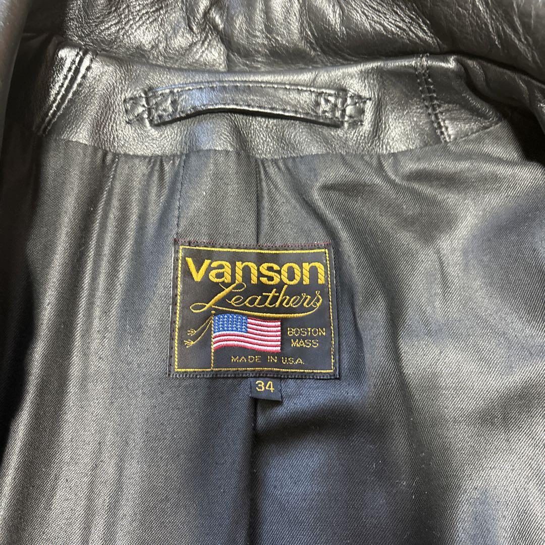 ジャケット・アウター vanson leather jacket 34