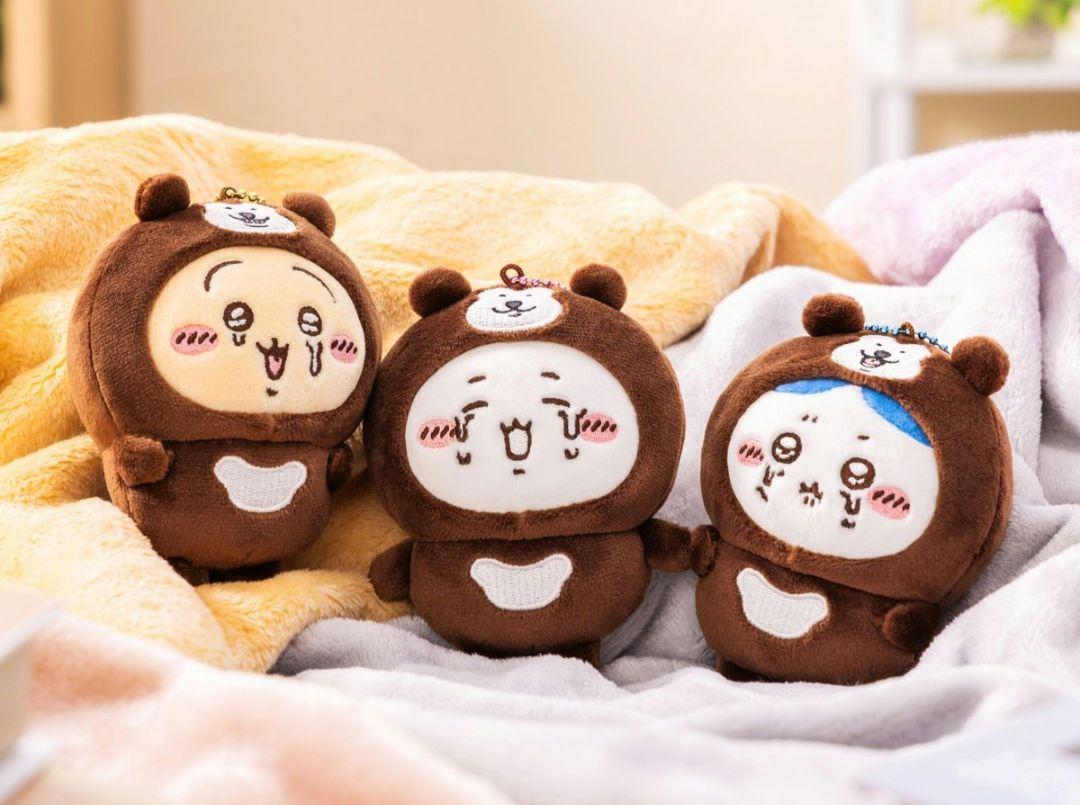 ナガノキャラクターズ　マレーグマをかぶったマスコット(3体セット)
