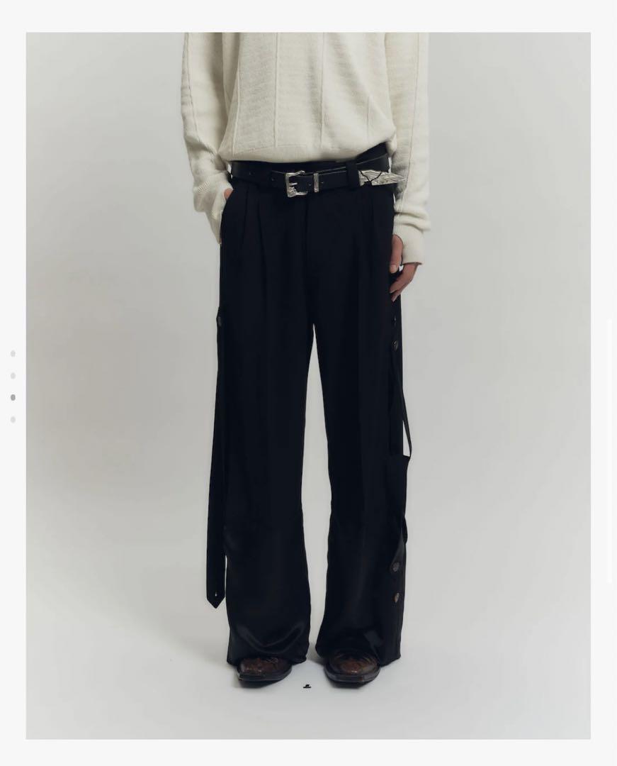 パンツ NULLUS 2 TONE PANELLED ENTANGLE TROUSER