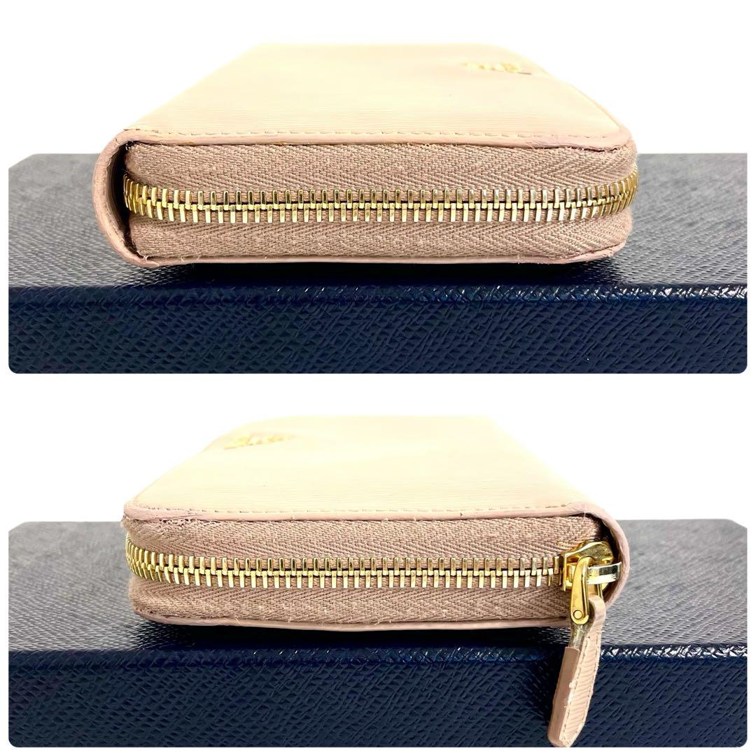 美品✨　プラダ PRADA 長財布 レザー ヴィッテロムーヴ　ラウンドファスナー