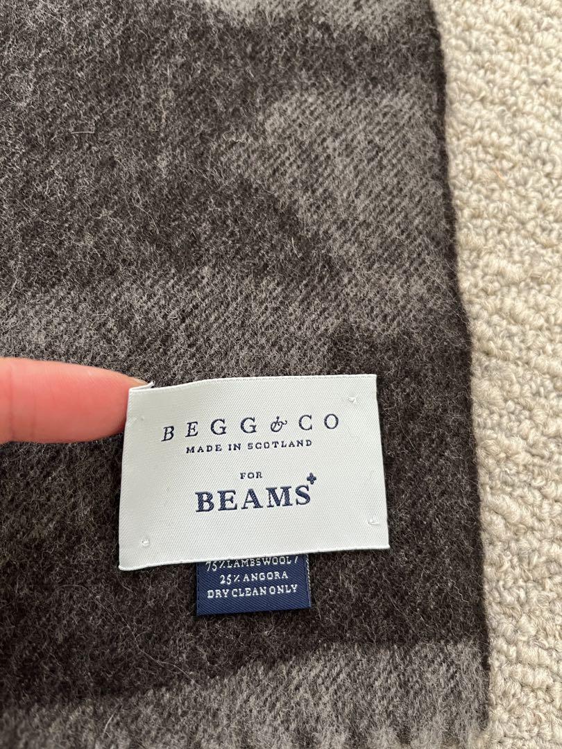 BEGG&CO BEAMS ストール マフラー アンゴラ ビームス ベグ 別注