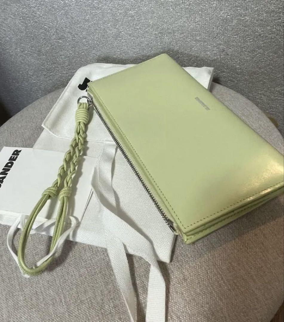 新品☆ジルサンダー ファスナー タングル レザーウォレット 財布