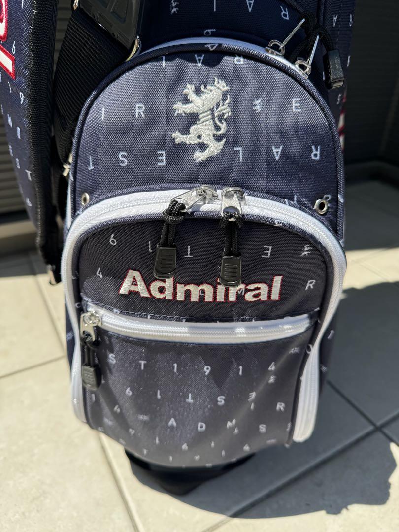Admiral ゴルフバッグ・キャディバッグ ネイビー アドミラル ゴルフ]カートキャディバッグ ダズルシリーズ