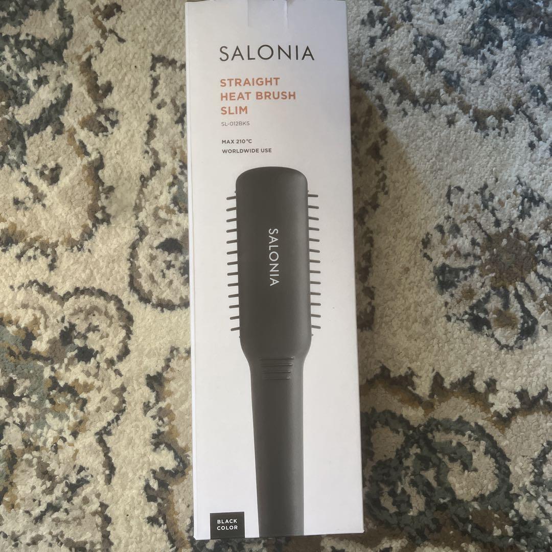 SALONIA ストレートヒートブラシ スリム