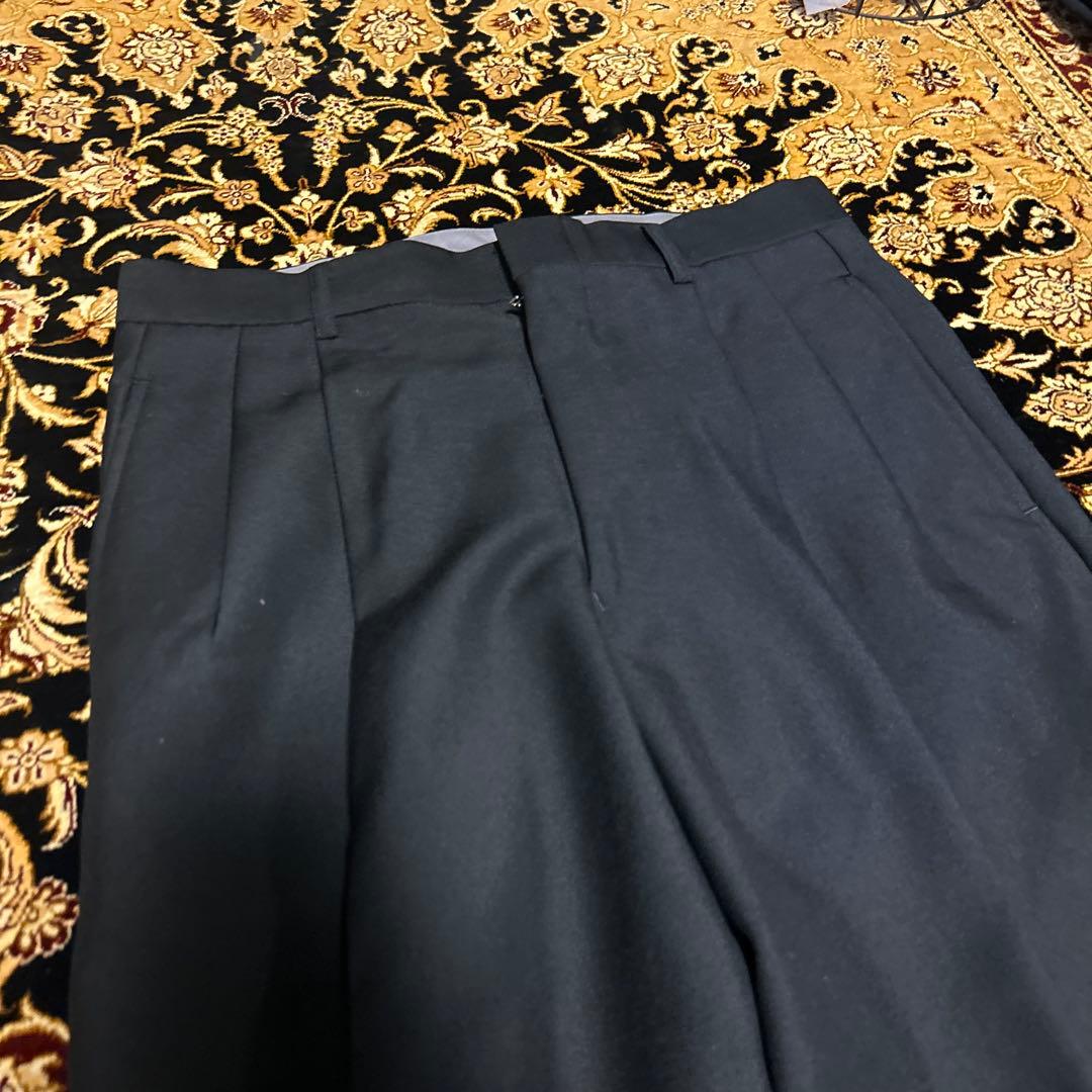 ビンテージスラックス　ワイドストレートスラックス　ワイドバギー　90s 高級感