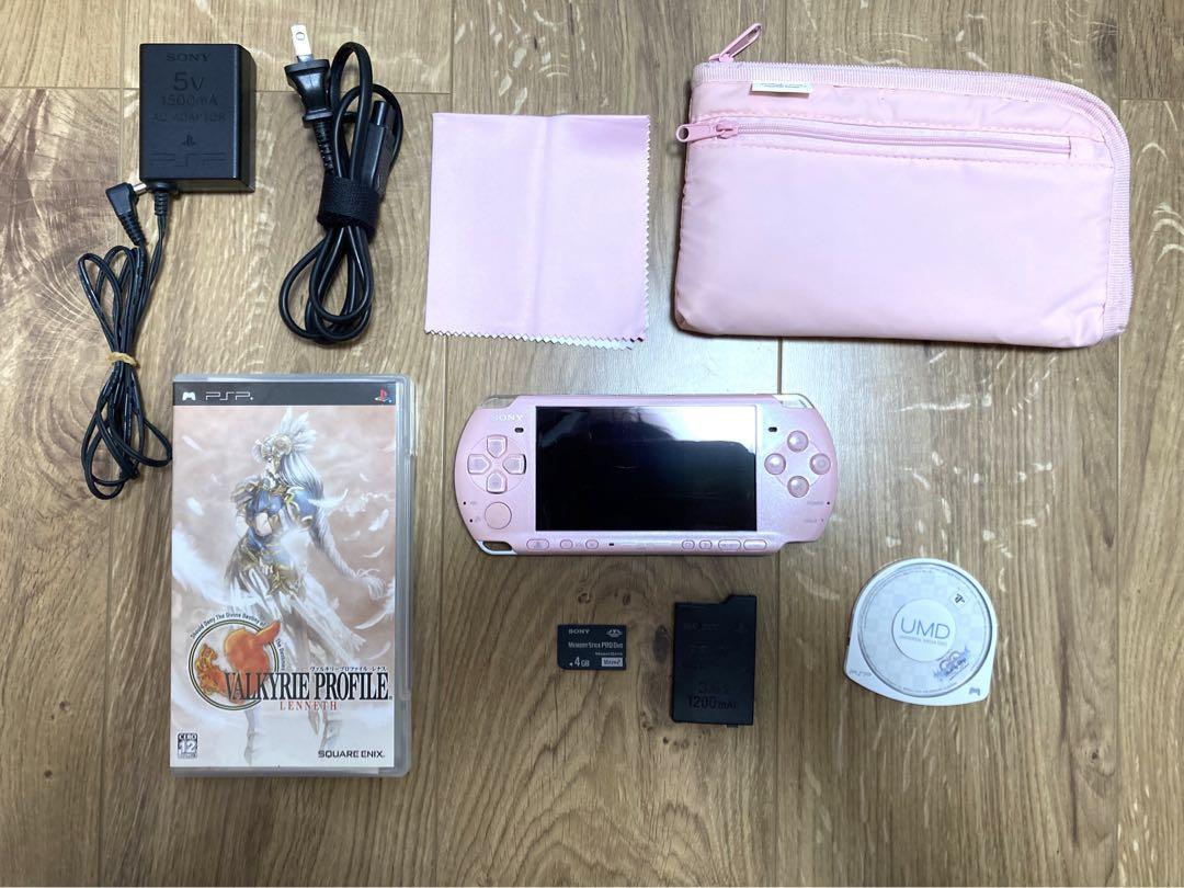 PSP3000 ブロッサムピンク バッテリー メモリ UMD データ付き