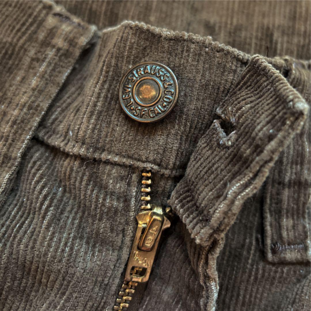 赤字超特価HOT 80s 茶 W28 コーデュロイ ブラウン 7qRGH-m51166220412 LEVIS 646 ベルボトム 定番人気定番